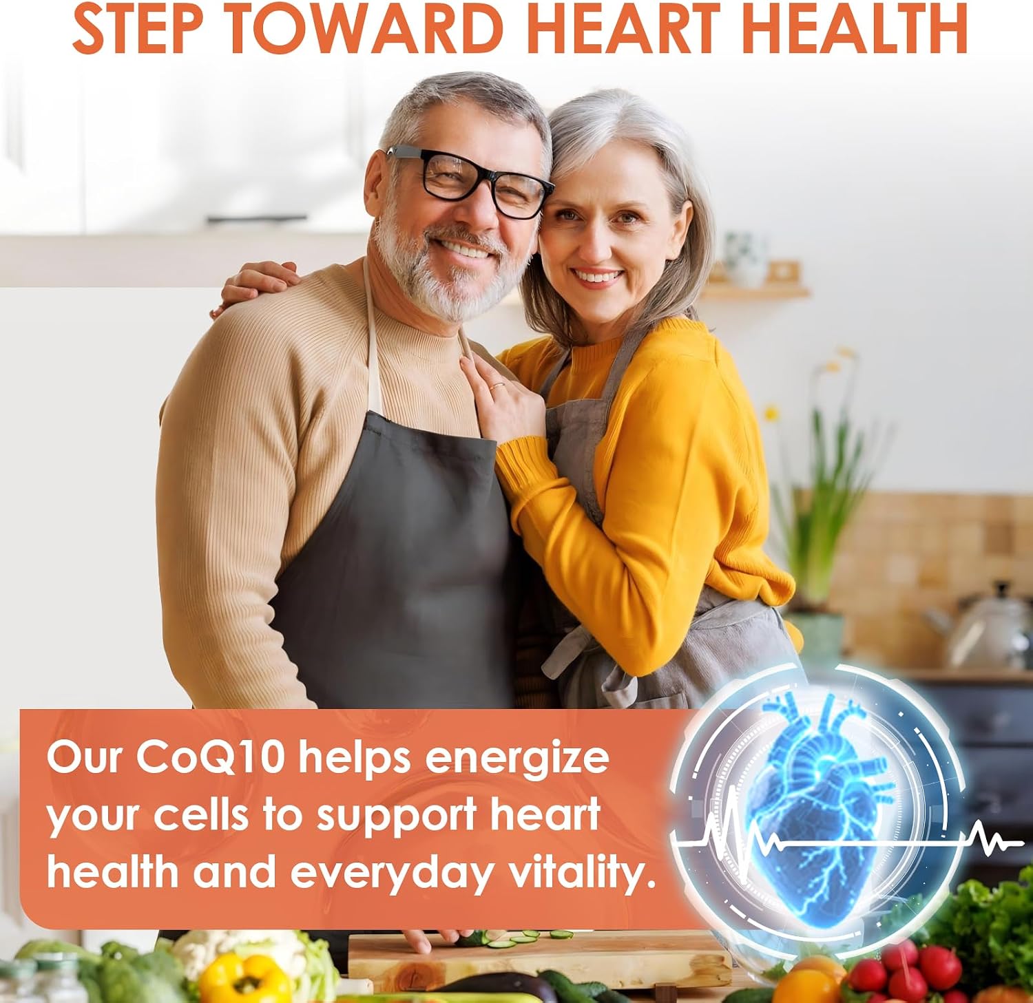 NATURE TARGET Ubiquinol CoQ10 200mg with PQQ & Turmeric, 120 Count | High Absorption Coenzyme Q10 with ALA & Black Pepper, Supports Antioxidant for Brain Health, Energy Production