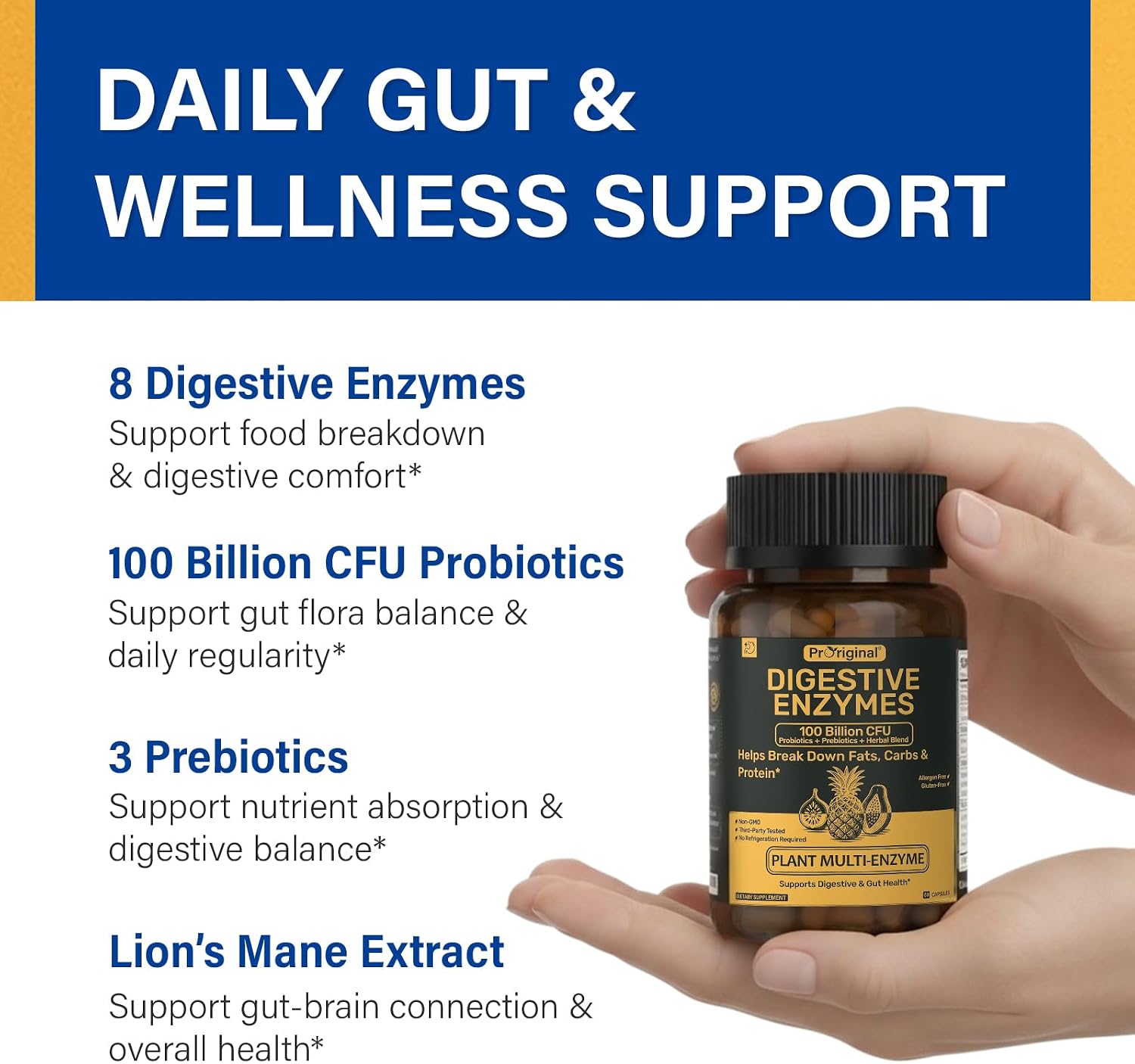 Women’s Probiotic & Digestive Enzymes Bundle – 100 Billion CFU Probiotic with Prebiotics, Cranberry & D-Mannose + Multi-Enzyme Complex – Supports Women’s Digestive, Gut, Vaginal & Urinary Health – Veg