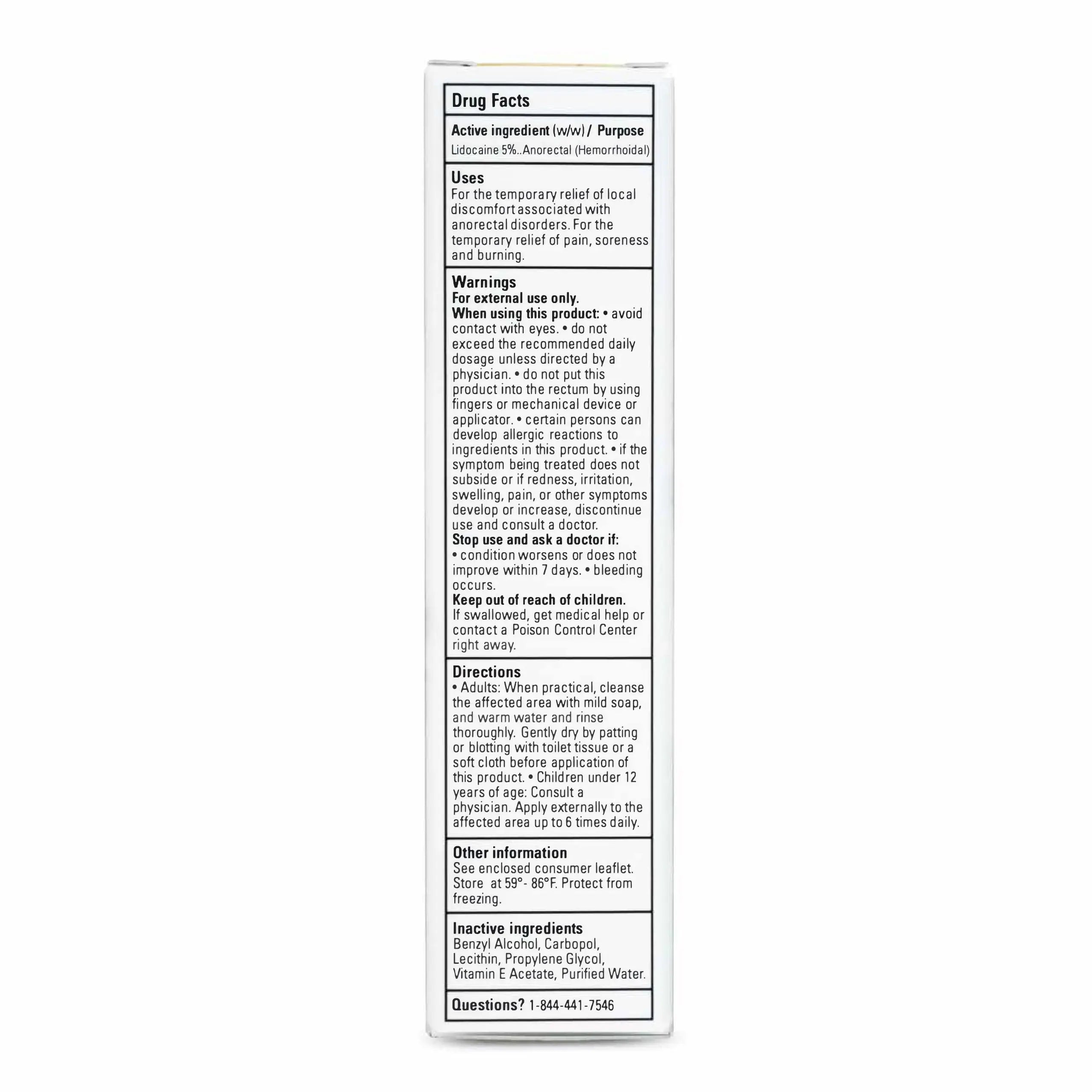 Zensa Numbing Cream 5% Lidocaine – Maximum Strength Topical Anesthetic with Vitamin E for Pain Relief from Hemorrhoids – Vegan, Cruelty-Free, Water-Based, Physiologic pH for Sensitive Skin – 30g ZensaBuy Supplements Australia