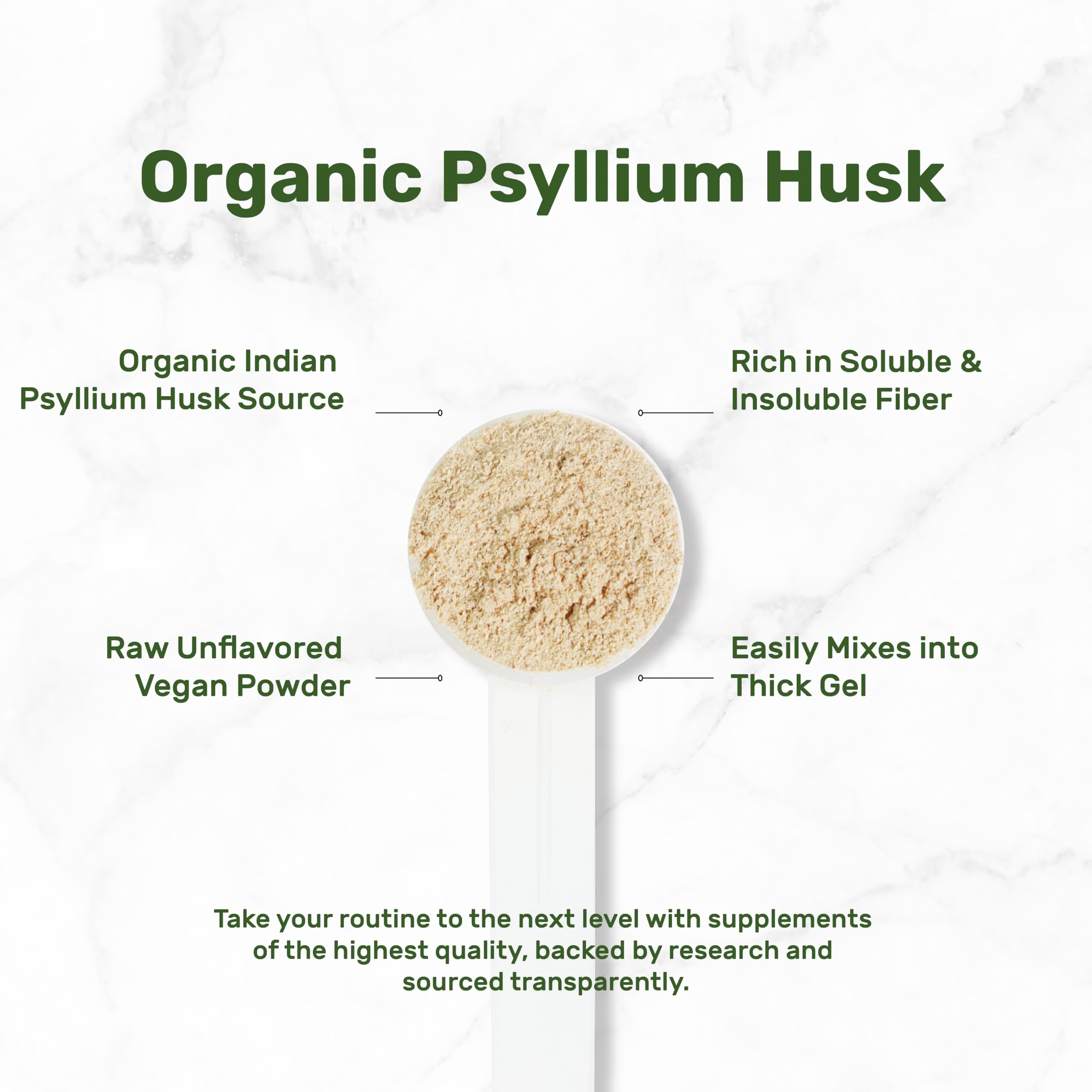 DEAL SUPPLEMENT Organic Psyllium Husk Powder, 3lbs (48oz) – Unflavored Plant Based Soluble Dietary Fiber – Gut & Digestion Health – Great for Baking & Cooking – Keto Friendly, Gluten Free, Non-GMO