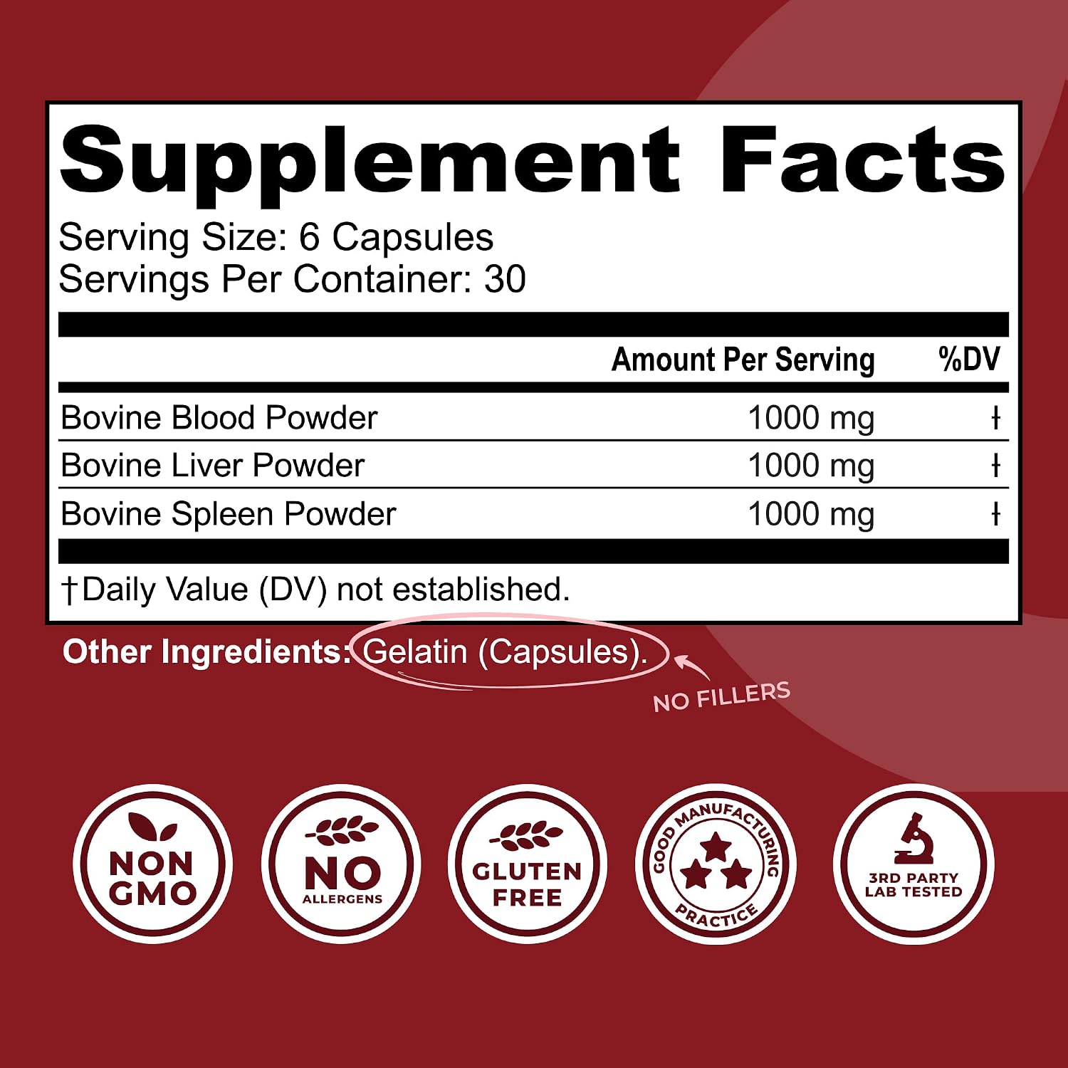 Beef Organ Supplement for Women + Bovine Blood and Beef Liver Supplement- Organic Nutrient Dense Superfood for Overall Energy, Health, & Wellness - No Fillers, Freeze Dried Supplements