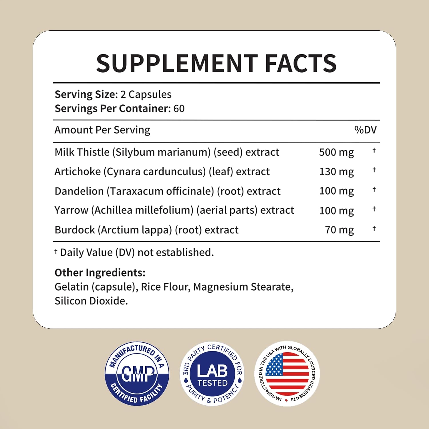 ‌Liver Protector – Liver Support Supplement with Milk Thistle, NAC & Turmeric | Helps with Digestive Comfort, Gluten-Free & Vegan Capsules (60 Count)‌