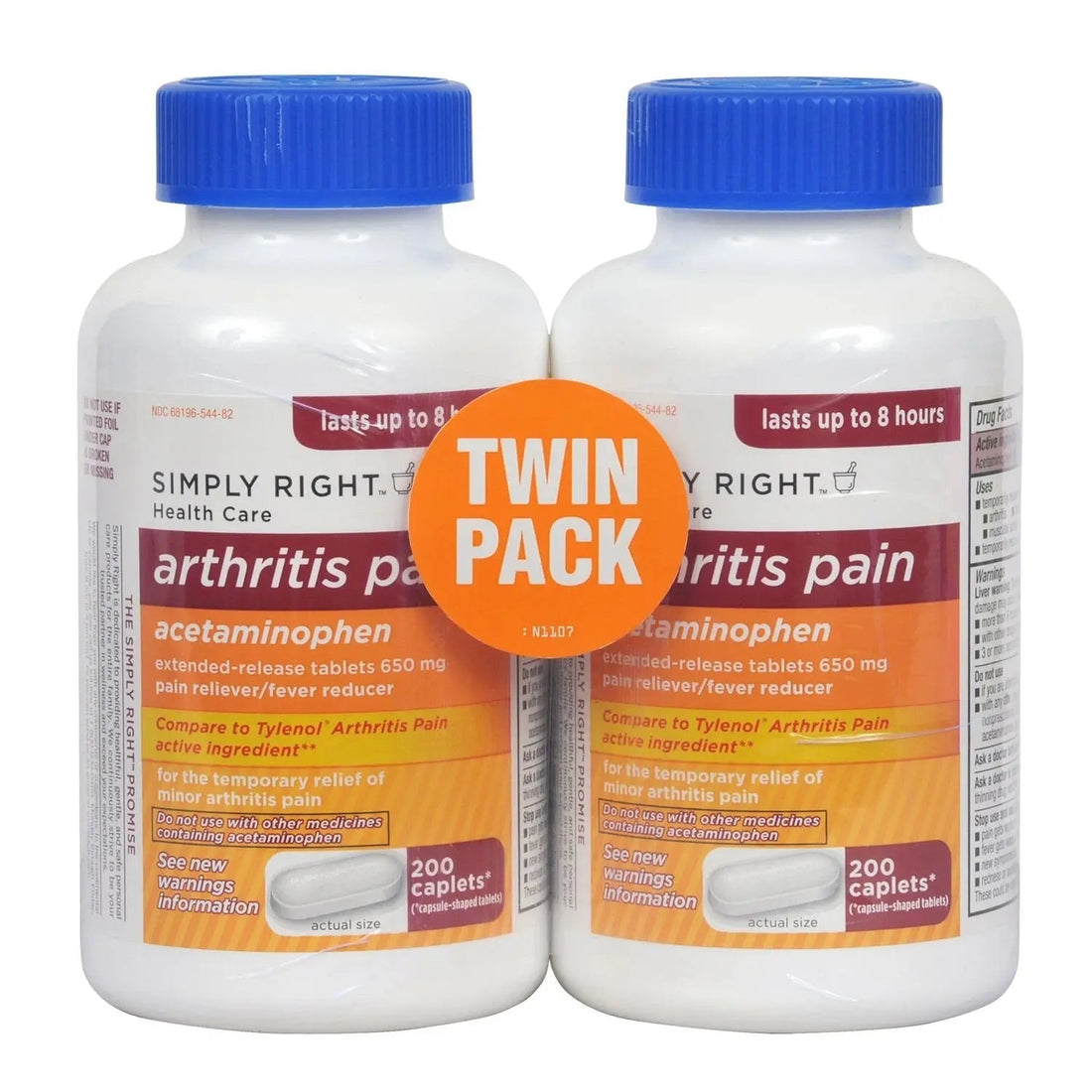 Arthritis Pain Reliever, Extended Release, Acetaminophen 650 mg, 400 Caplets Member's MarkBuy Supplements Australia