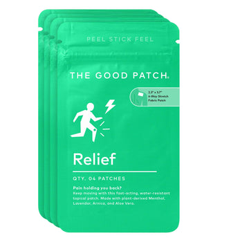 The Good Patch Muscle Pain Relief Patches, Natural Patch with Menthol, Lavender, Arnica and Aloe Vera, Sustained Release, Plant Powered Wearable Wellness, For Back, Neck, Arms, Legs (16 Total Patches) The Good PatchBuy Supplements Australia
