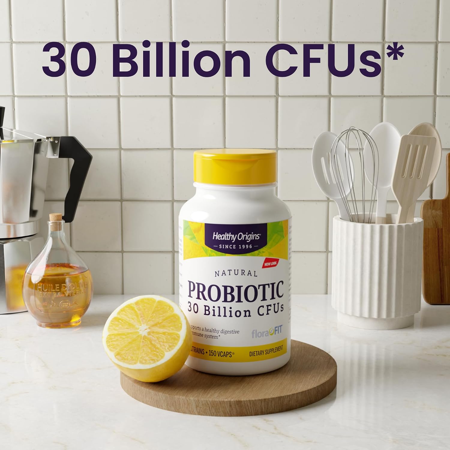 Healthy Origins Probiotic 30 Billion CFUs, 60 Veggie Caps