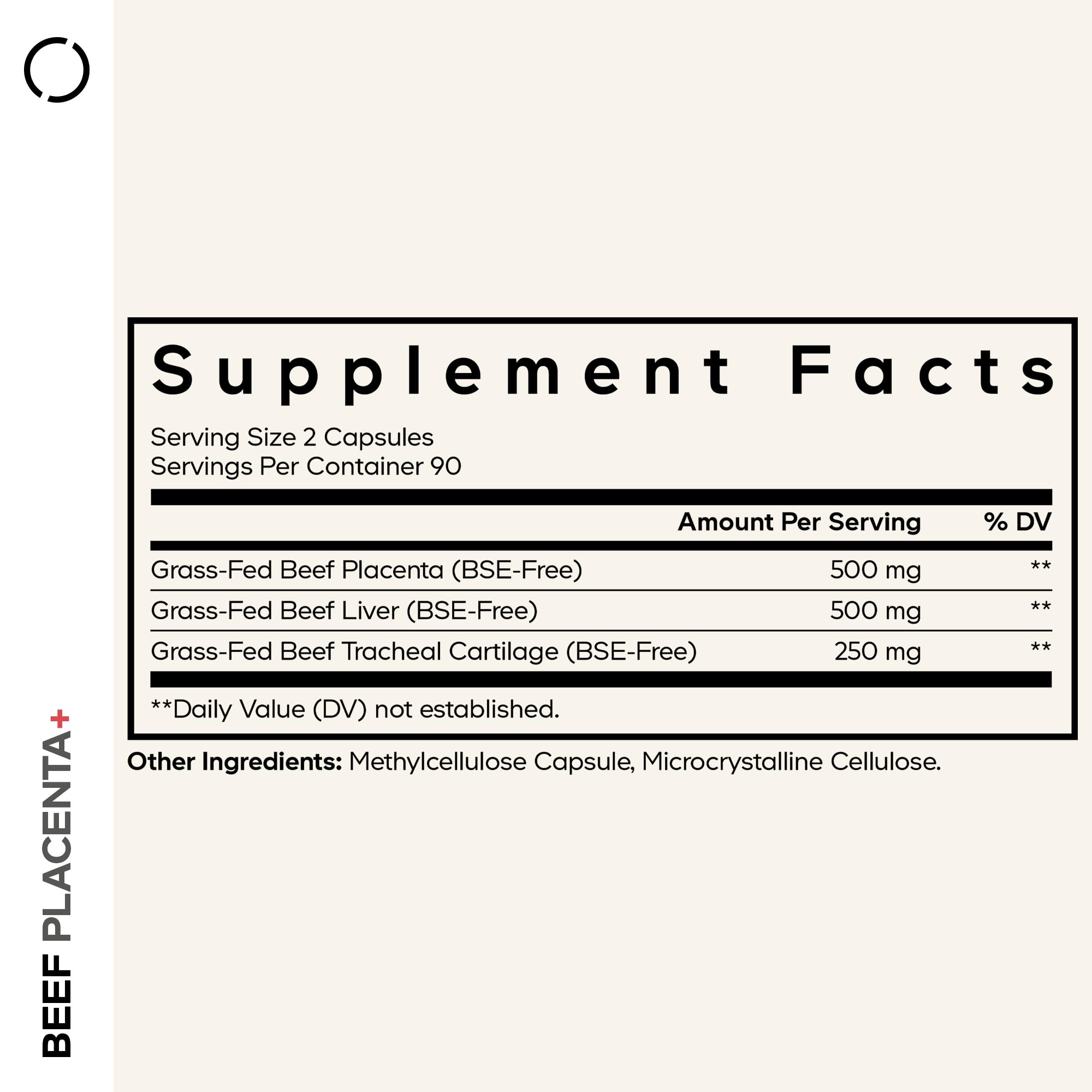 Codeage Grass-Fed Beef Placenta Supplement - Bovine Placenta – Pasture-Raised, Grass-Finished, Undefated, Desiccated - Non-GMO - 180 Capsule CodeageBuy Supplements Australia