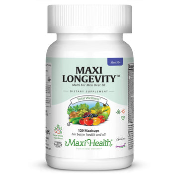 Mens Multivitamin 50 Plus – Daily Multivitamin for Men Over 50 with Vitamin B12, A, D, C, Zinc, Magnesium & More – Energy, Immune & Heart Support Mens Multi Vitamins - Non-GMO – 120 Capsules Maxi HealthBuy Supplements Australia