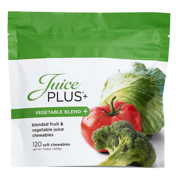 JuicePlus+ Vegetable Blend Soft Chews (Chewables) - Delicious Vegan Gummies with 11 Nutrient-Rich Vegetables for Daily Wellness! Boost Intake of Vitamins & More - For Kids & Adults - (1-mo, 30 Chews) Juice Plus+ buy supplements Au