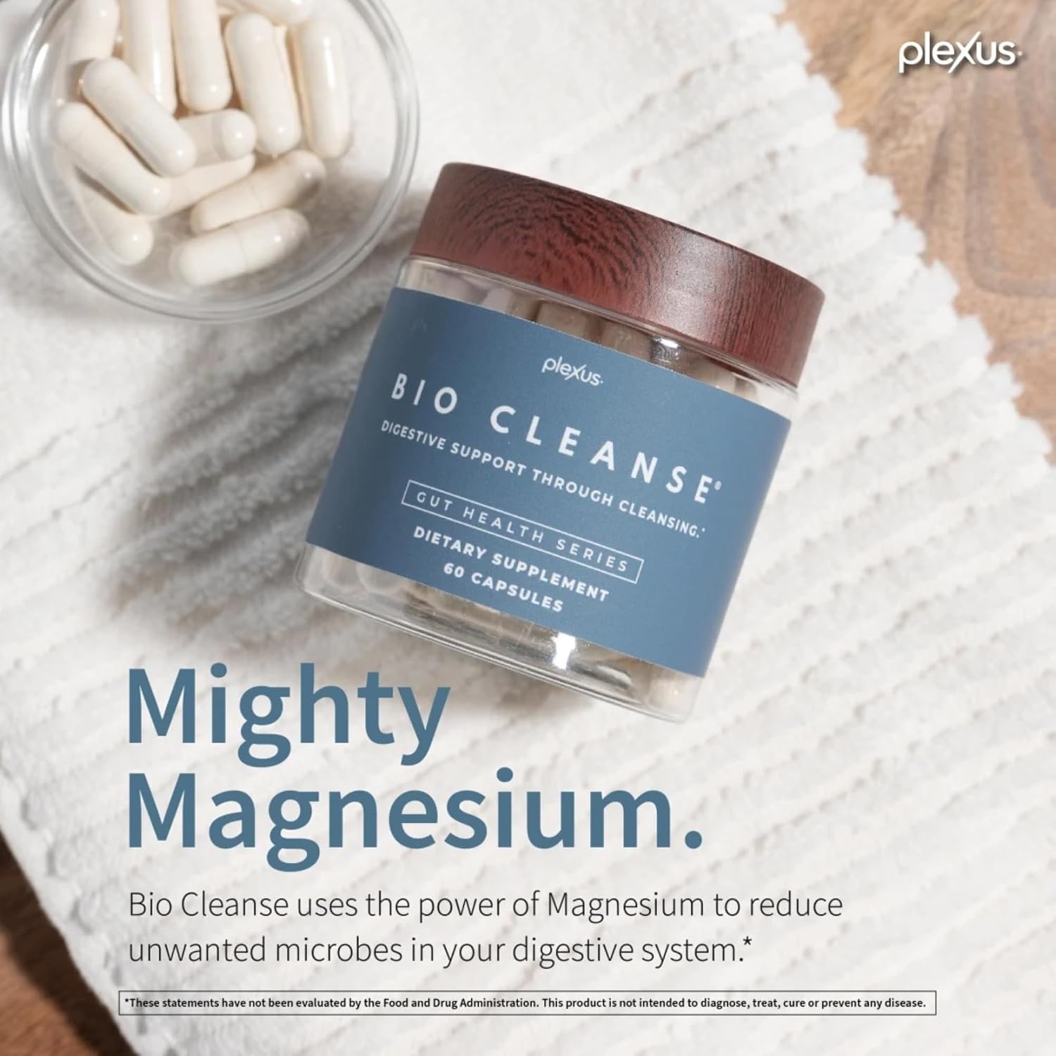Plexus® Bio Cleanse® 60 ct. | Daily gut health supplement with magnesium for digestive cleansing, regularity, and vitamin C antioxidant support