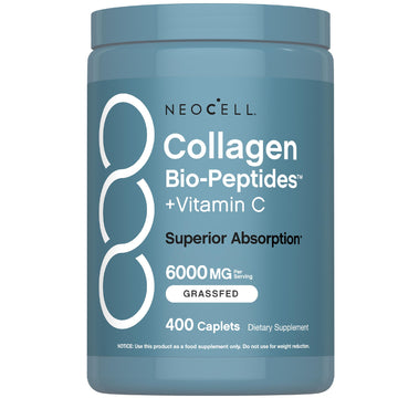 NeoCell Collagen Peptides Pills | 400 Caplets | Grass Fed | with Vitamin C | Superior Absorption Formula | for Women and Men NeoCell buy supplements Au