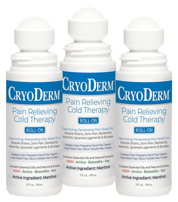Cryoderm Roll-On 3-Pack, 3 Fl Oz (Pack of 3) CryoDermBuy Supplements Australia