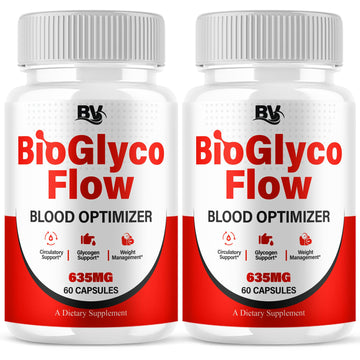 BioGlyco Flow Advanced Daily Multivitamin Health Support and All Natural Wellness Supplement Formula, BioGlyco Flow Premium Health and Wellness Support Formula Supplement (2 Pack - 120 Capsules) BLUE VIBEBuy Supplements Australia