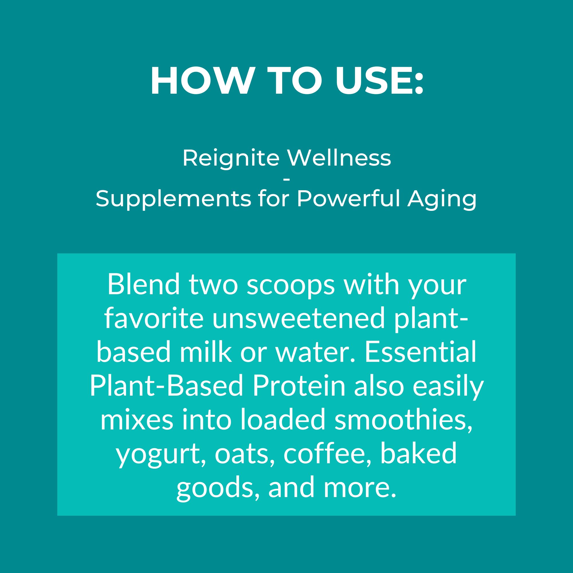 Reignite Wellness by JJ Virgin | Vanilla Plant-Based All-in-One Shake | New & Improved Formula Plant Protein Powder, Vitamins, Minerals, Greens & Aminos | 20g of Plant Protein | 30 Servings