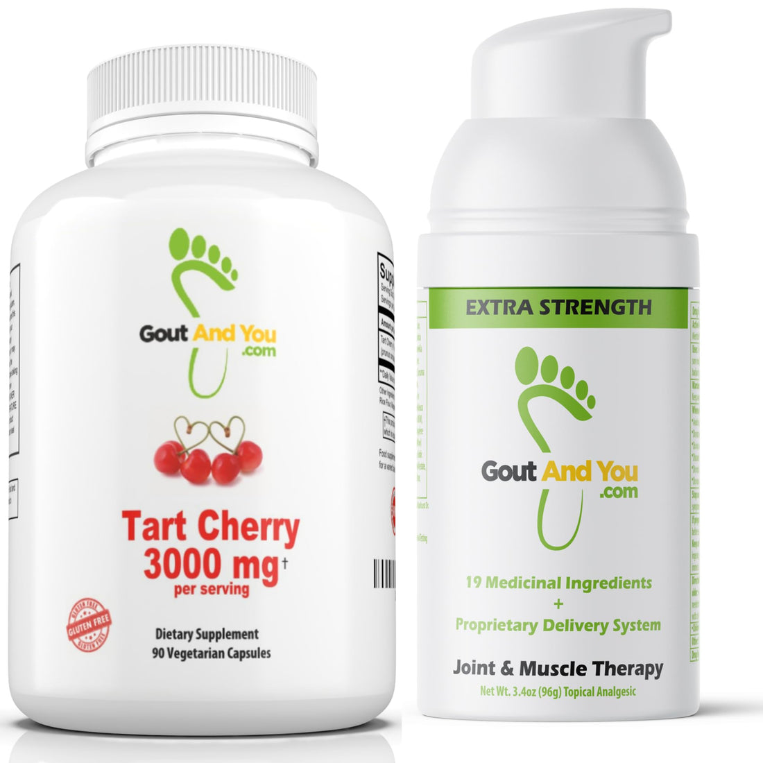 Bundle of Tart Cherry Extract and Extra Strength Mobility Cream Gout and YouBuy Supplements Australia