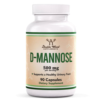 Double Wood Supplements D Mannose 500mg Capsules, 90 Count (D-Mannose for Urinary Tract Health and Bladder Lining, Helps UTI Prevention) Vegan Safe, Non-GMO, Gluten Free Double Wood SupplementsBuy Supplements Australia