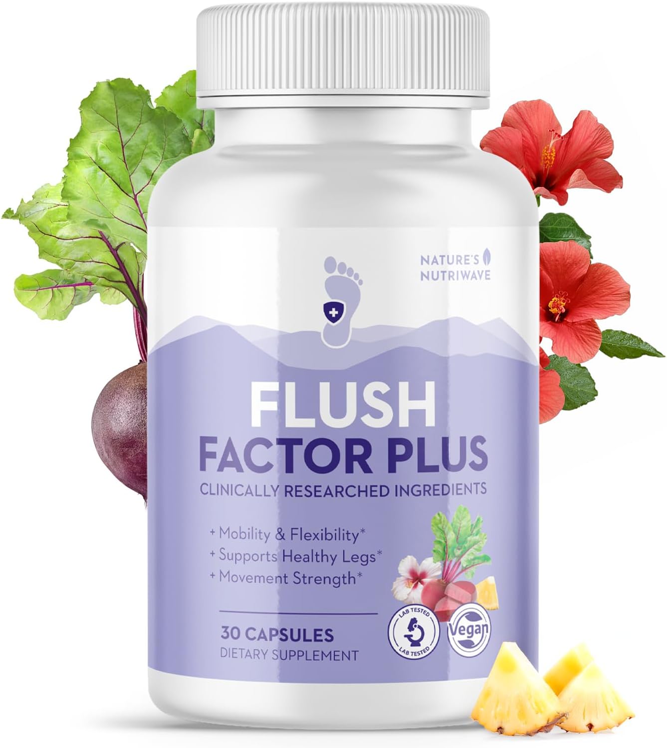 Flush Factor Plus – Original Formula – 30 Ct, 1 Month Supply | Original-formula capsules, plant-based | No Stimulants, Made in USA | Easy-to-swallow daily capsule