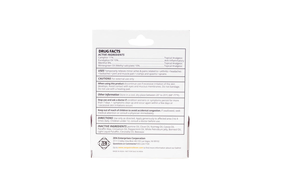 ZEN Women’s Relief Balm – Plant-Based Topical Balm Infused with Jasmine Oil – Cooling Botanical Blend – 0.7 oz – #TrustedByLegends ZENBuy Supplements Australia