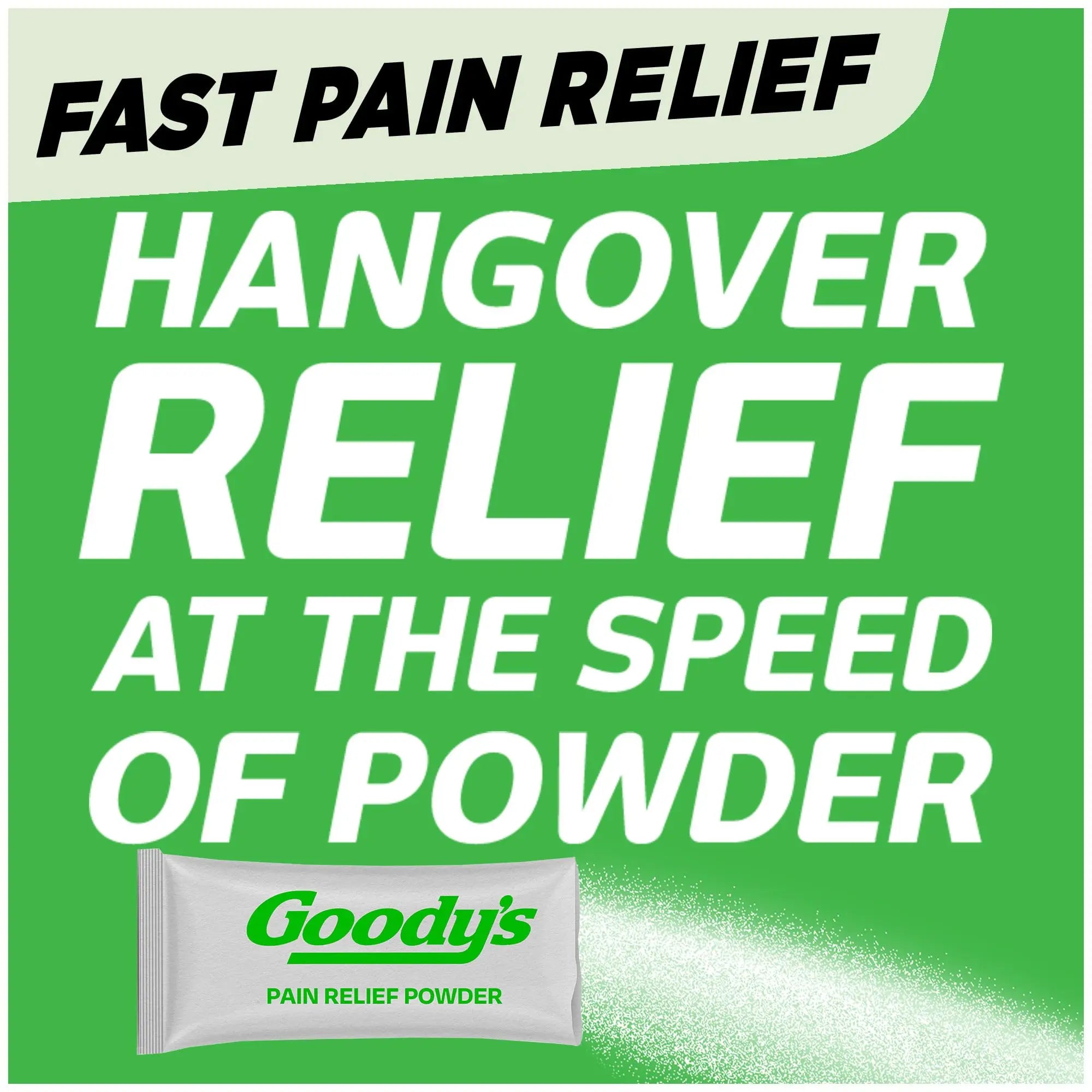 Goody's Hangover Relief Powder, Dual Action Fast Headache Pain Relief with Aspirin and Caffeine, Berry Citrus Flavor, 4 Powder Sticks, 6 Pack Goody'sBuy Supplements Australia