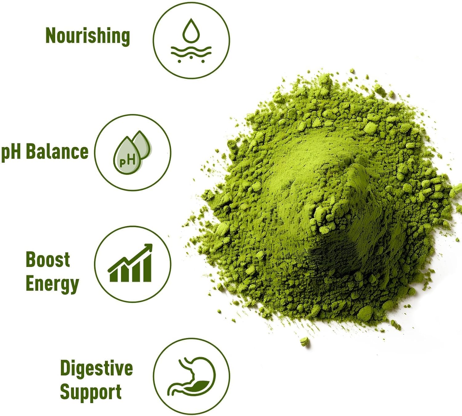 Unleash’d Organic Barley Grass Powder 16 oz – 100% Pure Organic Superfood, Nutrient-Rich Greens with Vitamins, Minerals & Fiber