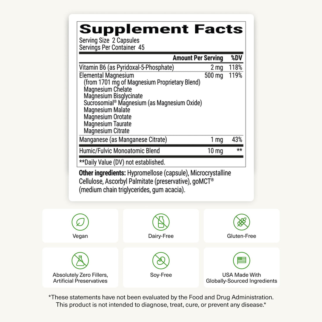 Supplement bottle and packaging of BioOptimizers Magnesium Breakthrough on a white background