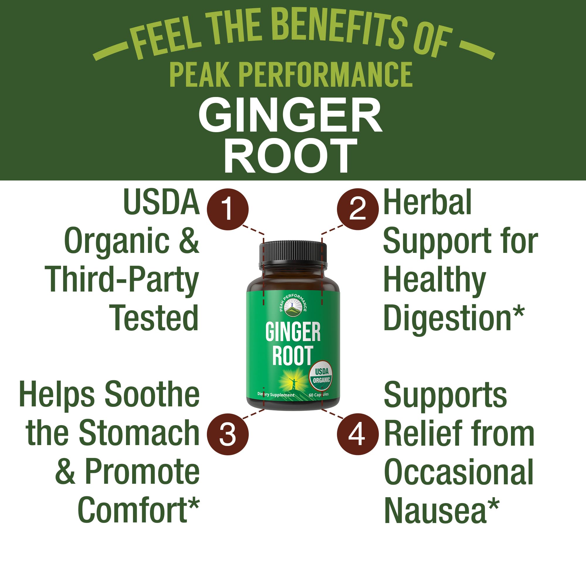 USDA Organic Ginger Root Extract Liquid Drops. Zero Sugar, Non Bitter Vegan Ginger Oil Supplement for Immune, Digestive + Gut Support. High Bioavailability, Gluten Free for Women and Men. Take Orally