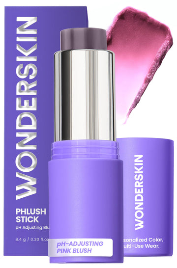 Wonderskin Cream Blush Stick pH-Activated - pHlush Stick Multi-Use, Blush for Cheeks and Lips, Cooling Nourishing Color-Adjusting Makeup WonderskinBuy Supplements Australia