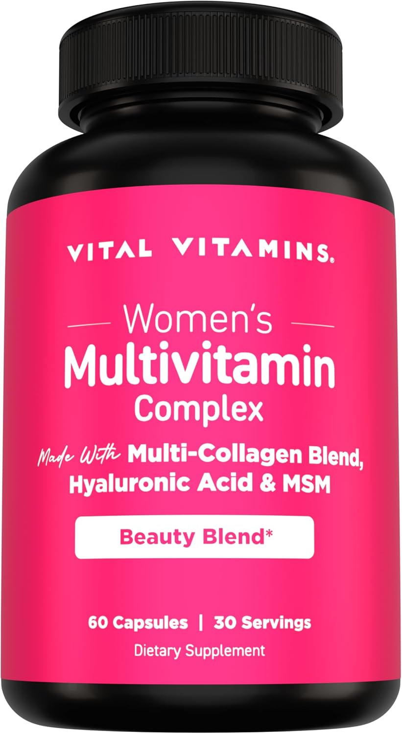 Vital Vitamins Women's Multivitamin 60 ct + Multi Collagen Complex Plus + Gut 90 ct