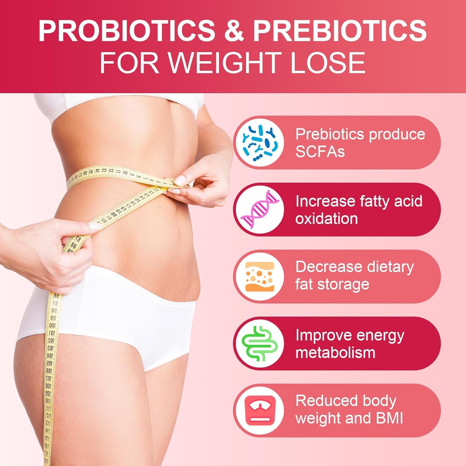 CANLIST Women's Probiotics 120 Billion CFUs 18 Strains 3 Prebiotics & Digestive Enzymes Contains Organic Prebiotic Cranberry Women's Health Digestive & Immune Support Non-GMO, 60 Capsules