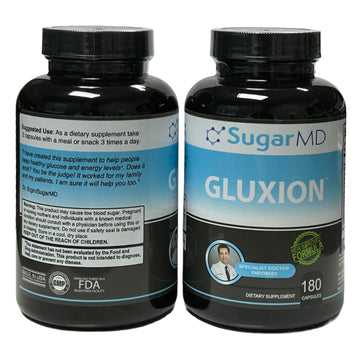 SugarMD GLUXION 3X Strength Formula | Advanced Botanical & Nutrient Blend for Spike Control| Vegan, Non-GMO, 180 Capsules SugarMDBuy Supplements Australia