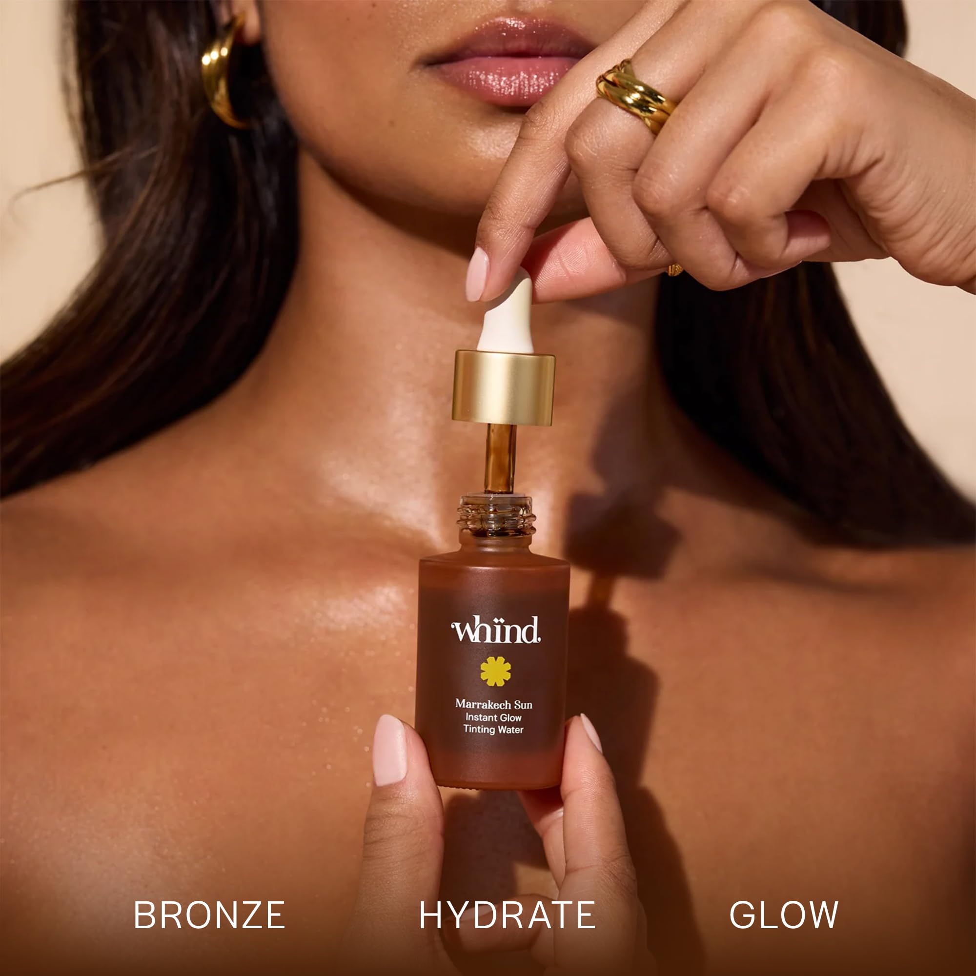 WHIND Marrakech Sun Tinting Water – Lightweight Self-Tanning Drops with Hyaluronic Acid & Glycerin for a Buildable Natural Glow – 30ml WHINDBuy Supplements Australia
