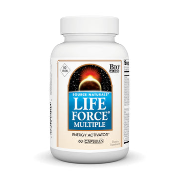 Source Naturals Life Force Multiple Iron Free Daily Multivitamin High Potency Essential Vitamins, Minerals, Antioxidants & Nutrients - Energy & Immune Boost* - 60 Capsules Source NaturalsBuy Supplements Australia