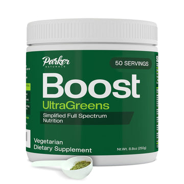 Boost UltraGreens Super Greens Powder - Organic Spirulina, Grasses & Antioxidants | Premium Superfood for Daily Energy | Detox & Whole-Body Wellness - 50 Servings Parker NaturalsBuy Supplements Australia