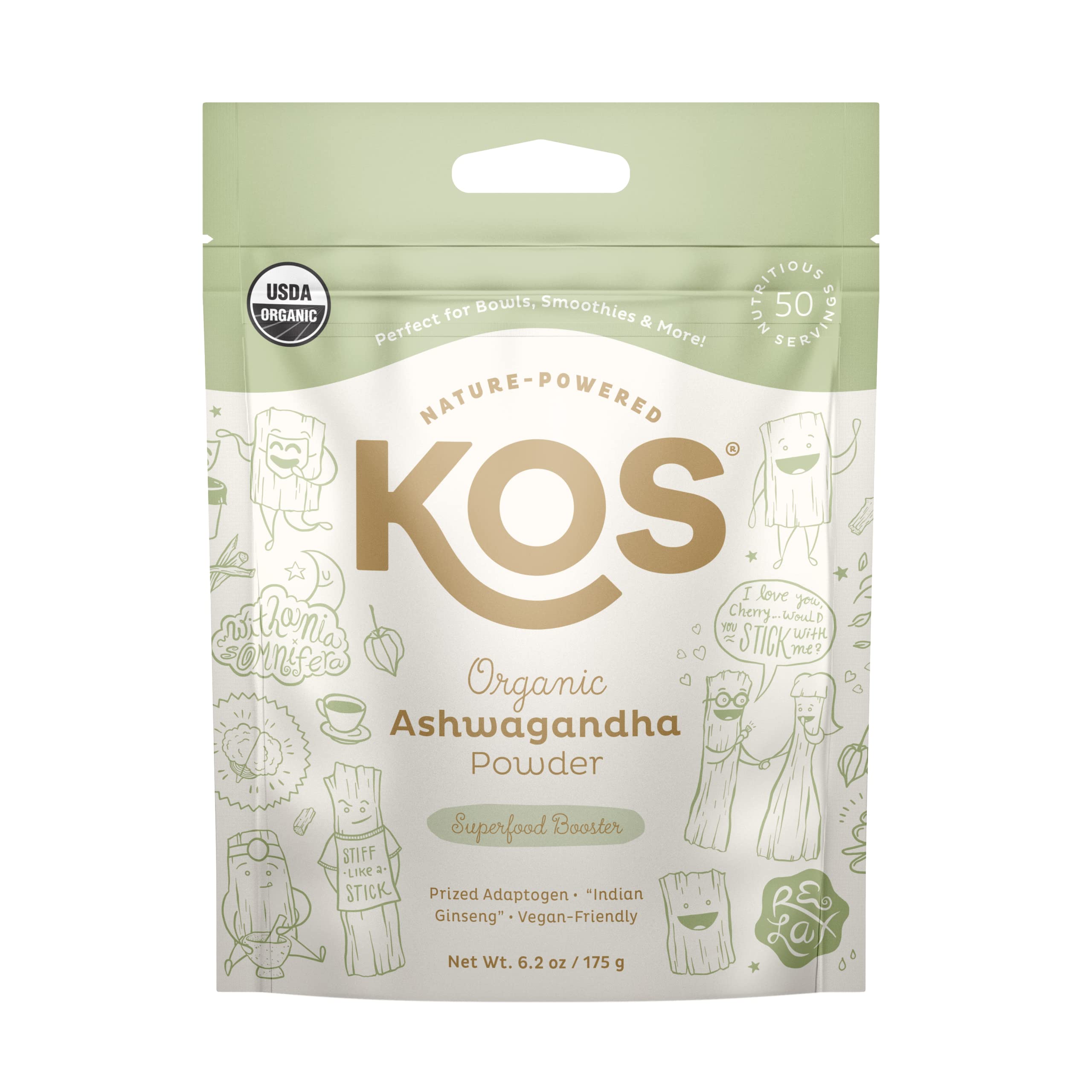 KOS Organic Ashwagandha Powder KOS buy supplements Au