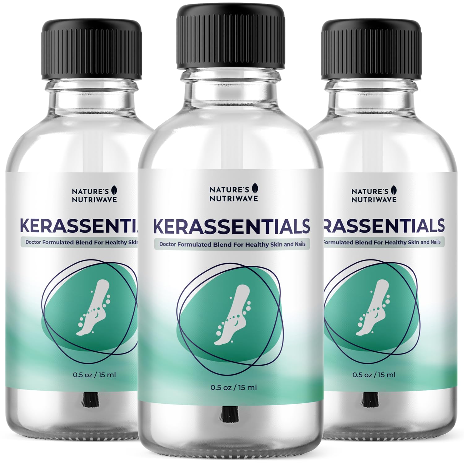 Kerassentials Oil, 8-IN-1 Plant-Based Formula, Natural Ingredients | Made in USA, No Stimulants, Non-GMO – 15ml, 1 Month Supply | Topical oil with an 8-in-1 plant-based blend | Non-GMO, No Stimulants, Made in USA | Applies directly to nails & skin