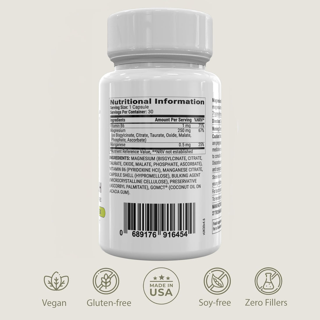 Bottle of Bioptimizers Magnesium Breakthrough supplement on a white background