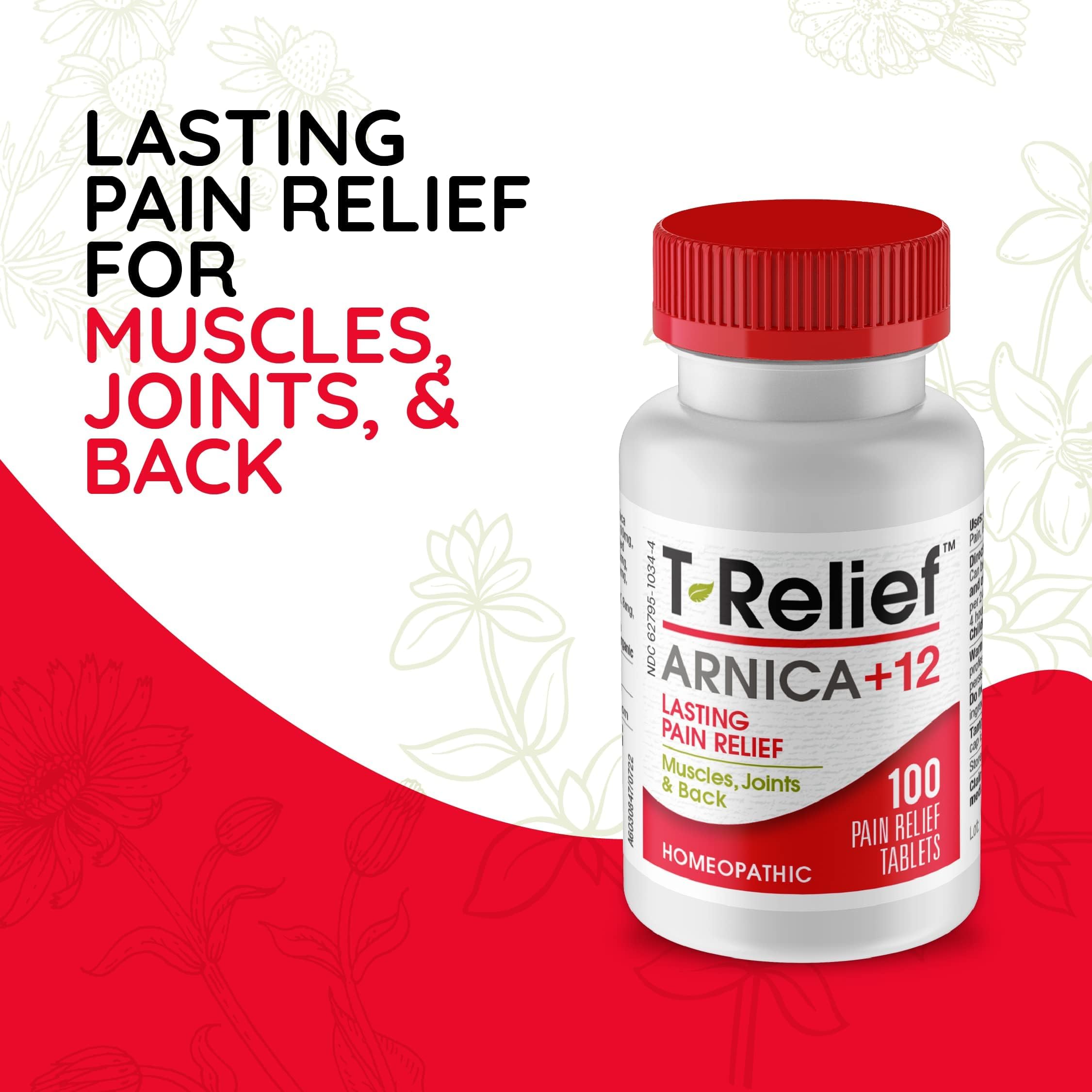 MediNatura T-Relief Arnica +12 Natural Actives - Whole Body Fast-Acting Formula for Women & Men - 100 Tablets MediNaturaBuy Supplements Australia