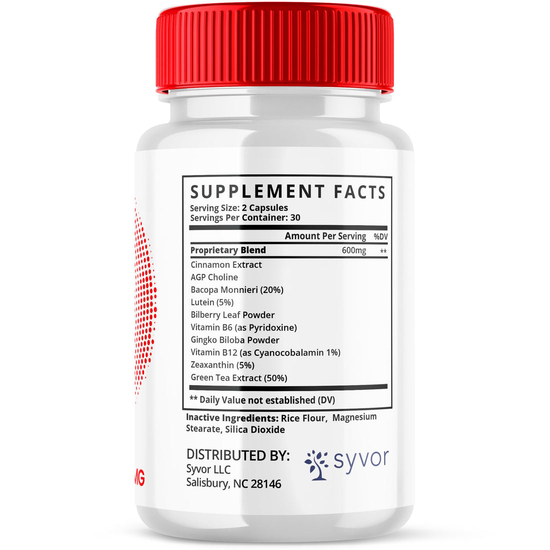 Two bottles of Glyco Sync dietary supplements with red caps on a white background