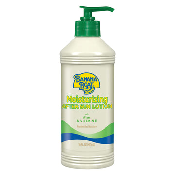 Banana Boat Moisturizing After Sun Lotion with Aloe and Vitamin E, 16Fl Oz, After Sun Care, Banana Boat After Sun Lotion, Sunburn Relief, 16Fl Oz