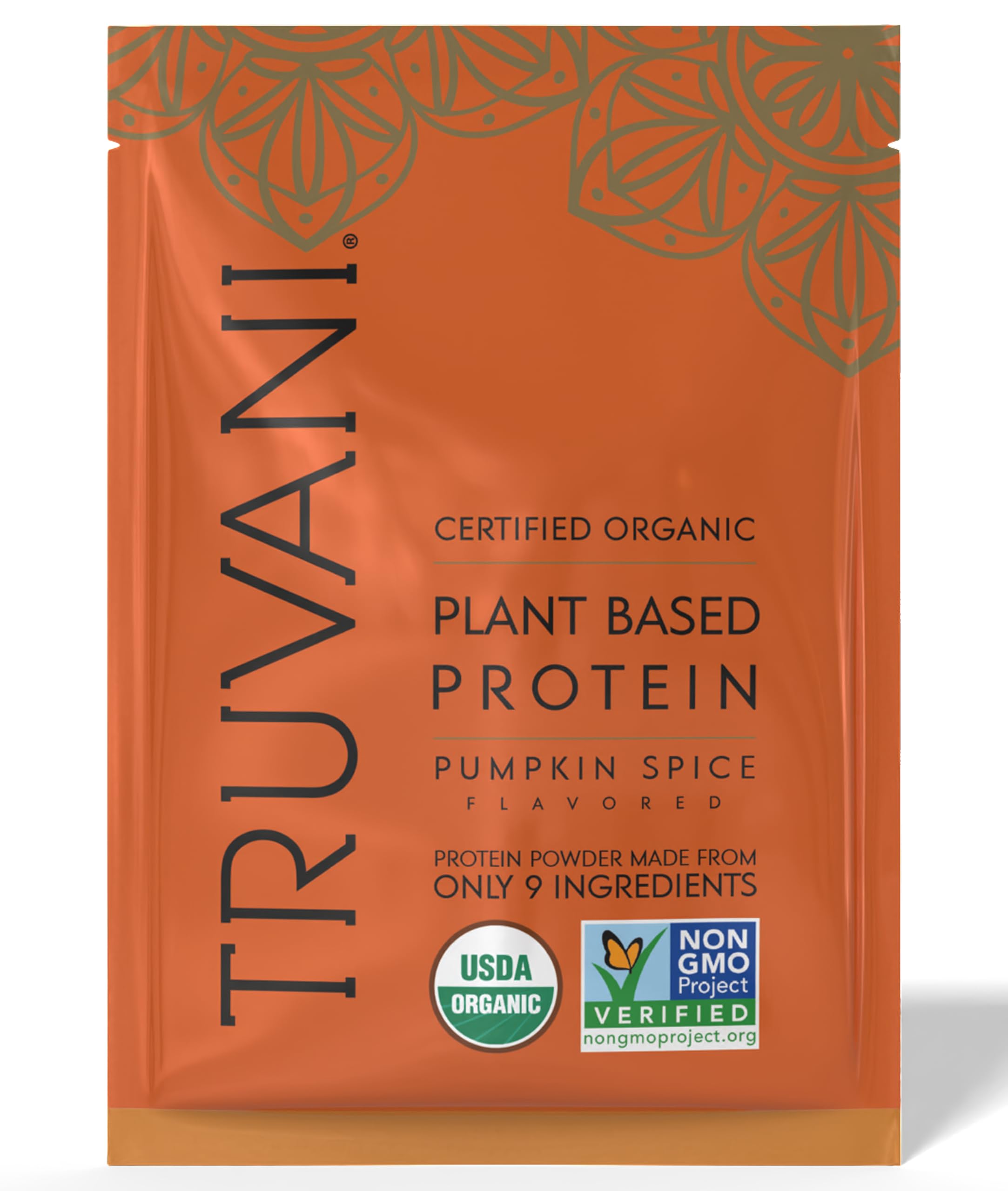 Truvani Organic Plant Based Protein Powder | Vanilla | 1 Serving | Vegan | 20g Pea Protein | Keto | Gluten & Dairy Free | Low Carb | No Added Sugar
