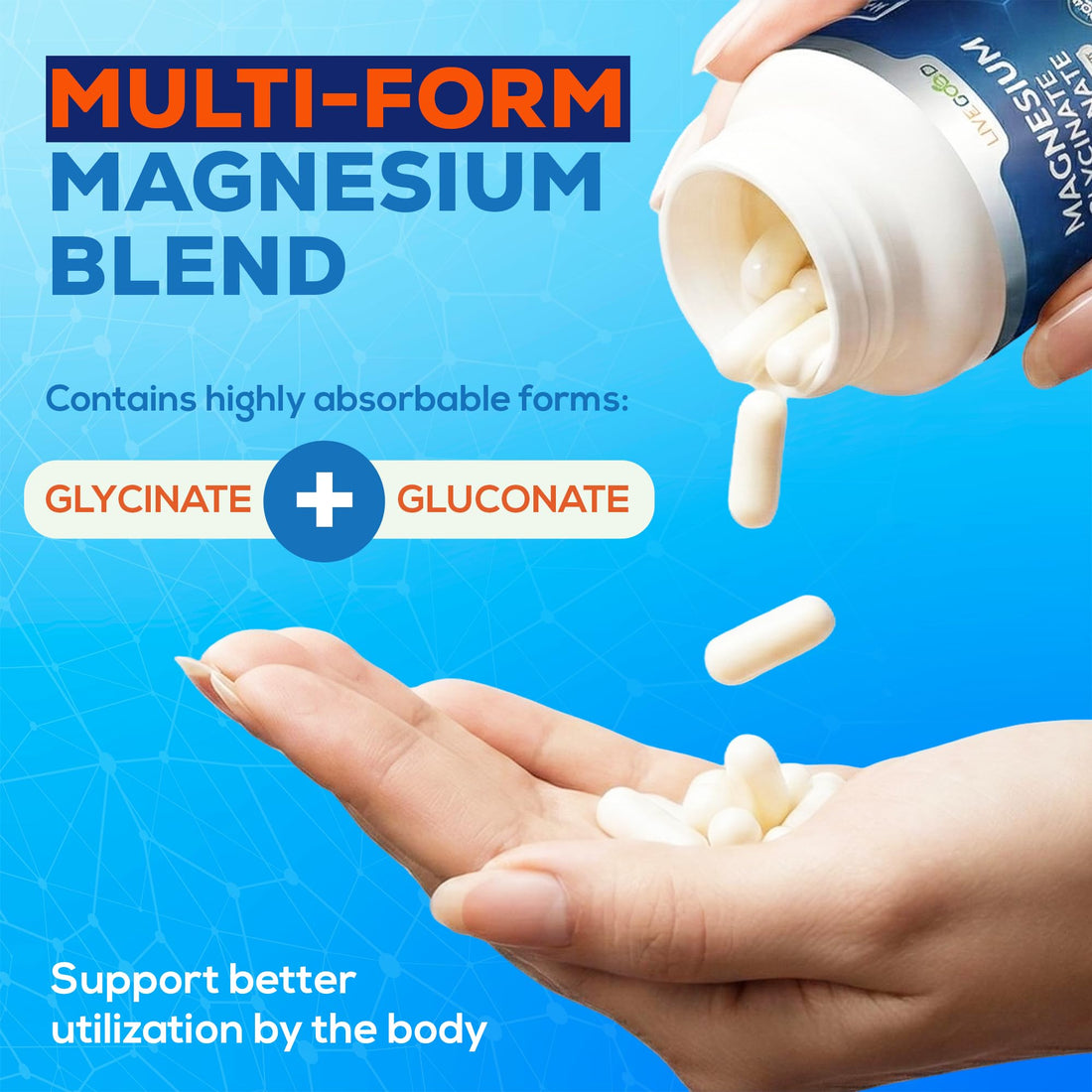 LiveGood Ultra Magnesium Complex supplement bottle and packaging on a white background