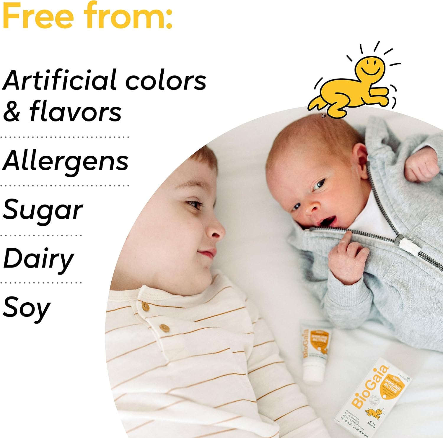 BioGaia Immune Active Baby Probiotic Drops + Vitamin D | Immune & Digestive | Pediatrician-Recommended | Supports Immune Health | Promotes Digestive Health & Regularity | Baby & Toddlers | 50 Day Supply