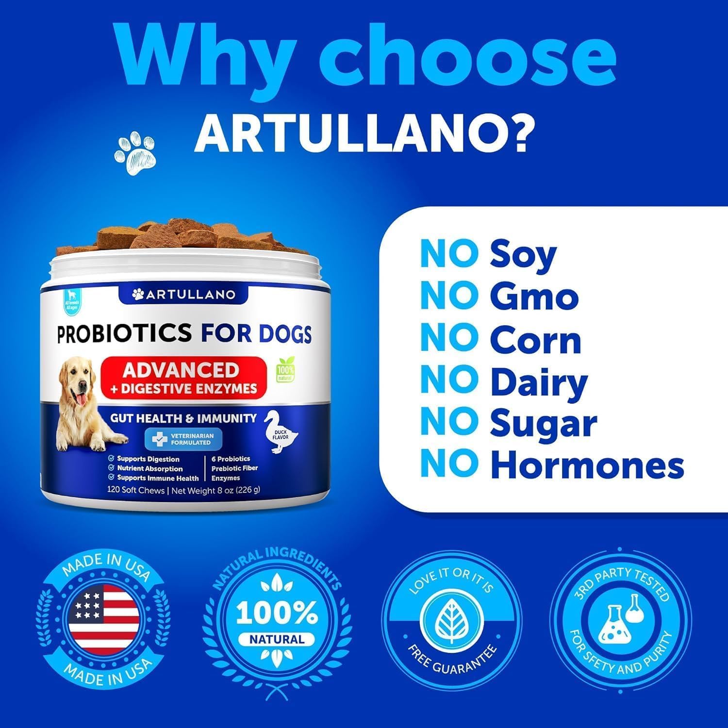 Dog Allergy Relief + Probiotics for Dogs Bundle - Itch Relief for Dogs - Fish Oil - Omega 3 - Itchy Skin Relief - Seasonal Allergies - Anti Itch Support & Hot Spots - Dog Probiotics and Digestive Enzy