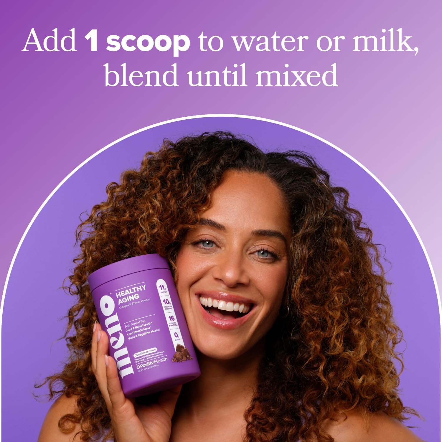 MENO Healthy Aging Collagen & Protein, Chocolate Brownie – 15 Servings