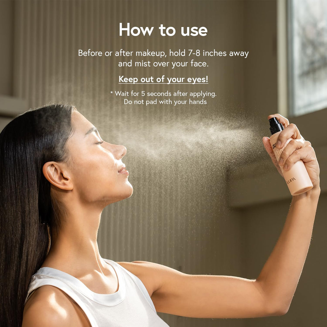 LUNA Long Lasting Setting Fixer Spray 3.3 fl oz, Weightless with Micro-Fine Mist, Natural Finish, Non-Drying Formula for All Skin Types, Korean Makeup AEKYUNGLUNA buy supplements Au