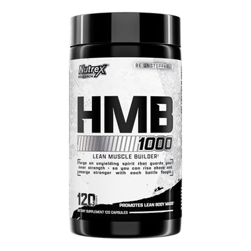 Nutrex Research HMB 1000 MG | Supports Muscle Recovery, Reduce Skeletal Muscle Damage, Increased Strength, Prevent Muscle Loss | 120 Capsules Nutrex Research buy supplements Au