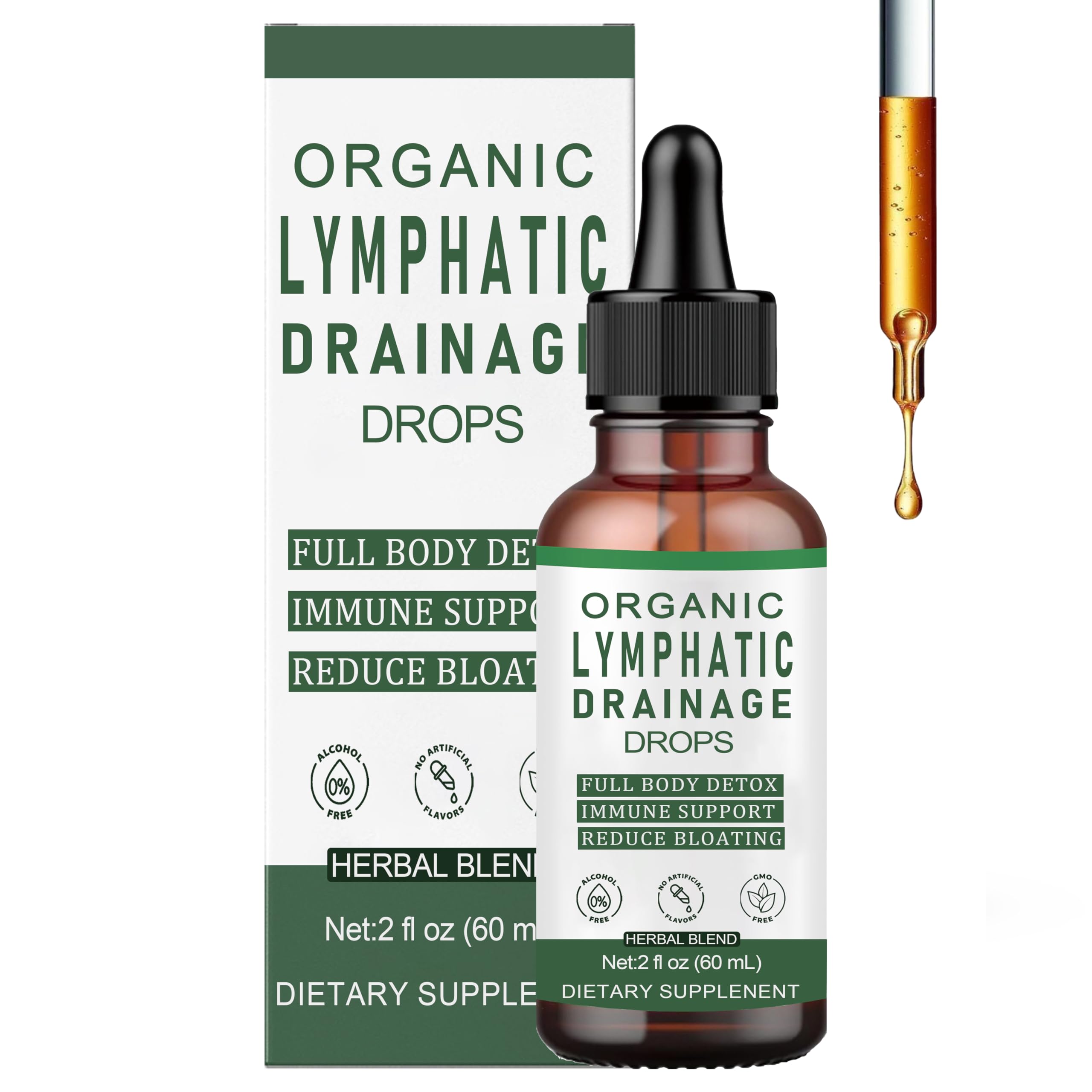 Slifthistle Lymphatic Drainage Drops, Lymphatic Support Liquid Drops, with Herbal Ingedients, Reduce Bloating, Full Body Detox & Cleanse, Promote Circulation, Vegan, Non-GMO (60ml) (1) Slifthistle buy supplements Au
