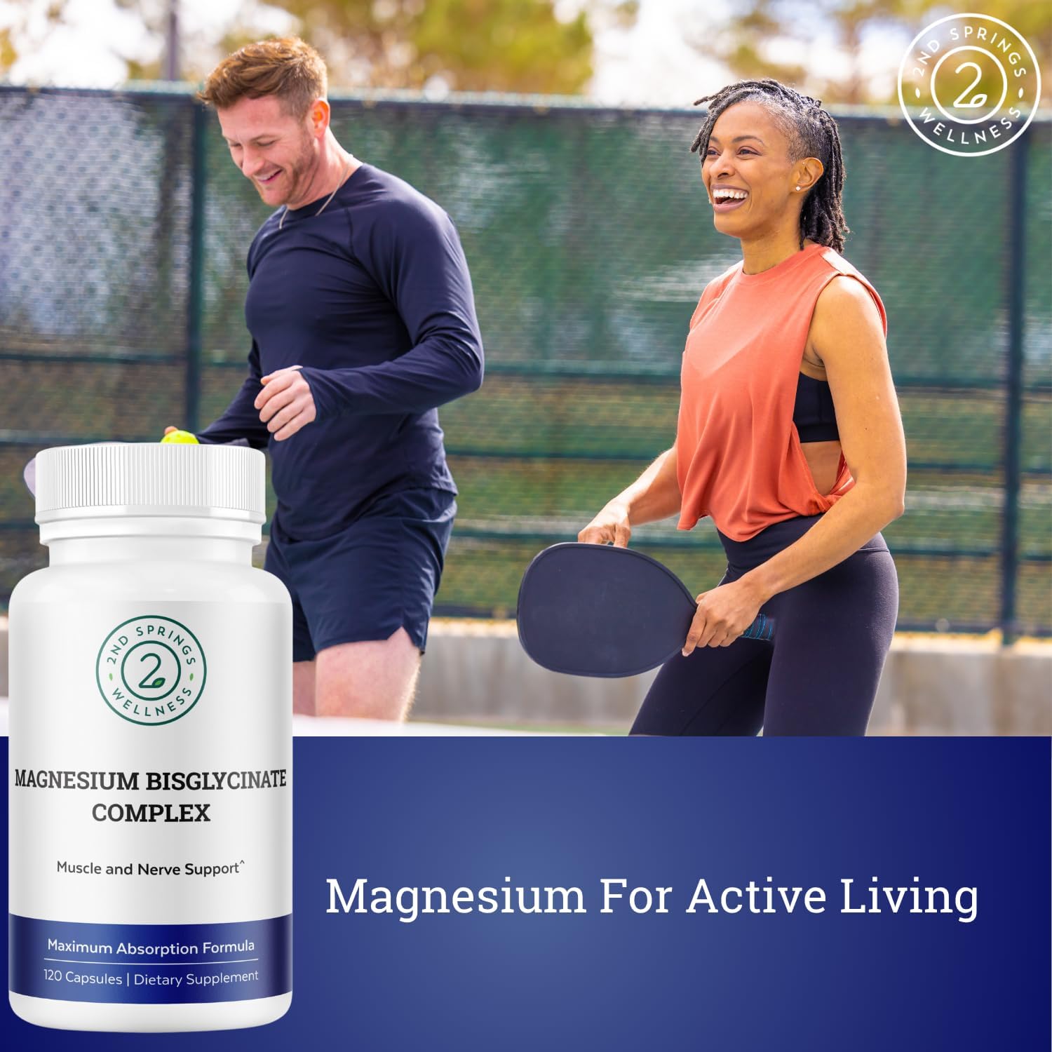 Magnesium Bisglycinate + ALA & ALC Complex Bundle | Muscle Support, Nerve Health, Energy, Metabolism, Cognitive Function & Daily Wellness by 2nd Springs