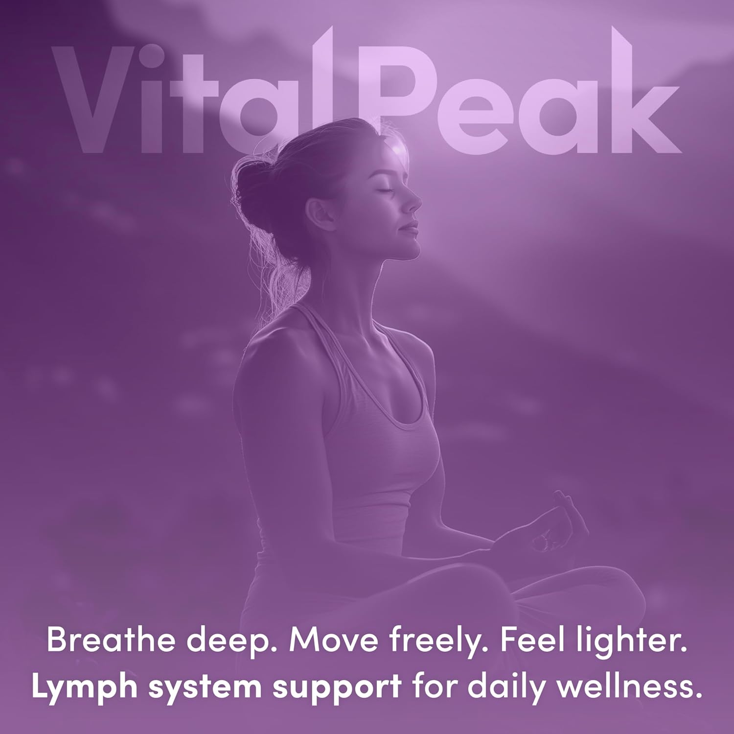 Lymph Peak, Lymphatic Drainage Supplements, Lymph System Support | Burdock Root, Echinacea Extract, Bromelain, Dandelion Extract, Vegan. 30 Days Supply. 60 Capsules