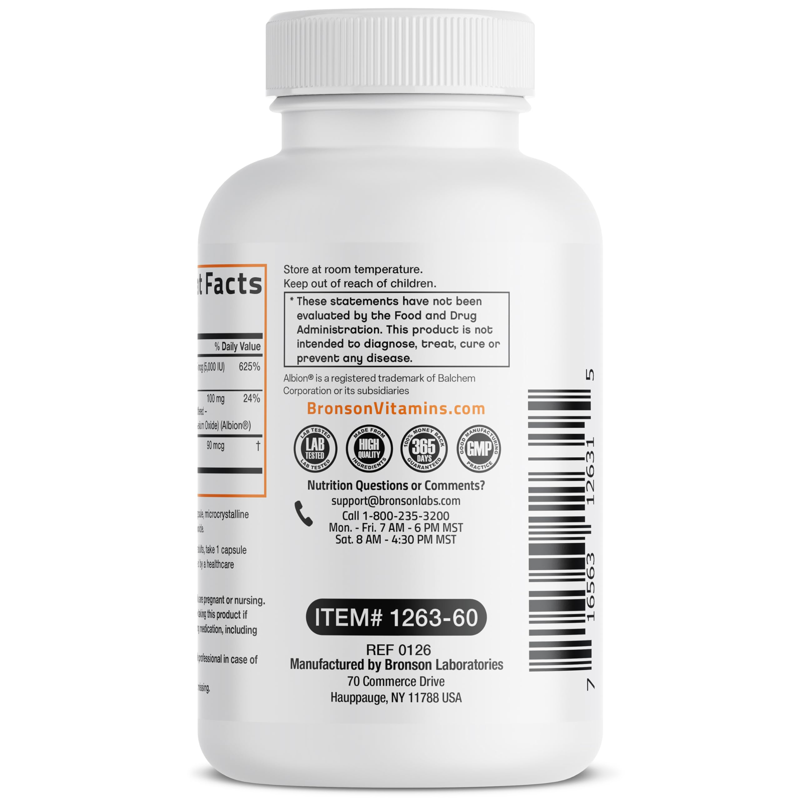Bronson Vitamin K2+D3 Magnesium Glycinate Supplement, 60 Capsules | 3-in-1 Bone & Heart Health Support Formula, Non-GMO, Gluten Free, Soy Free