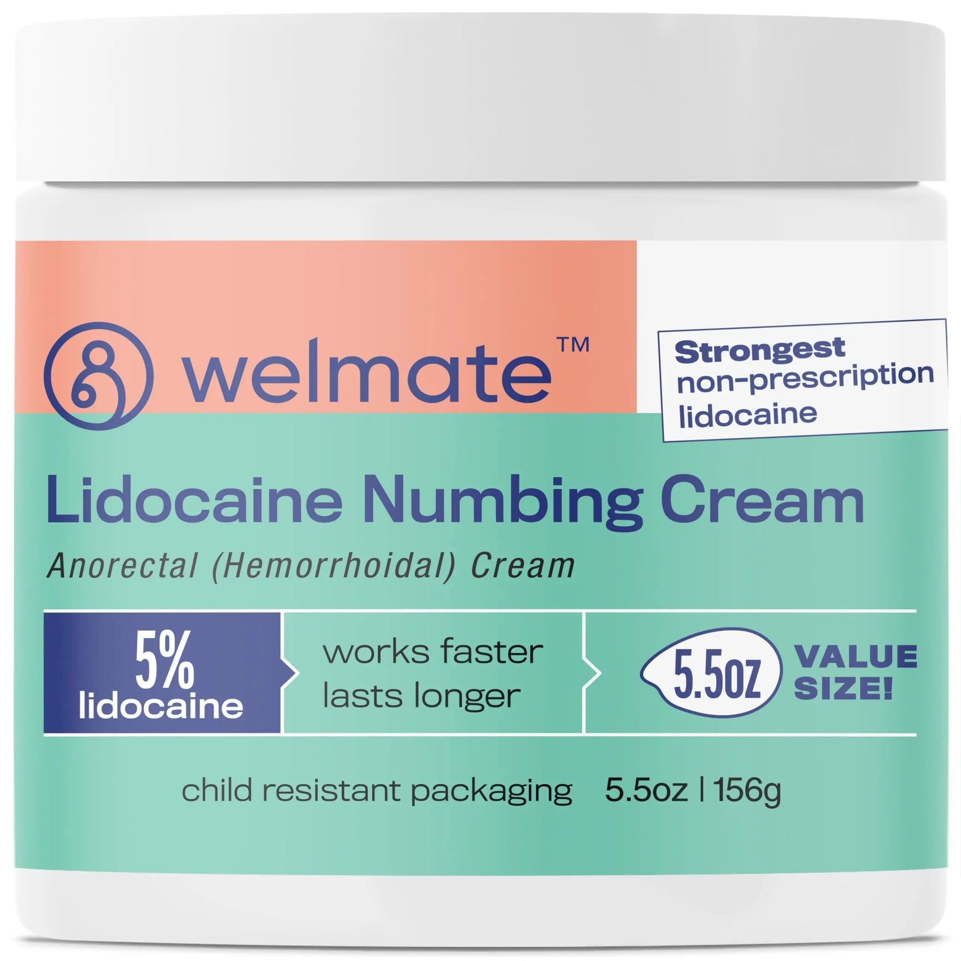 WELMATE 5% Lidocaine Hemorrhoid Relief Cream, Maximum Strength Anorectal Cream, 5.5 oz WELMATEBuy Supplements Australia